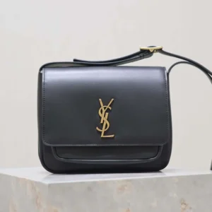 Saint Laurent YSL Women Niki Satchel In Leather-Black