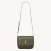 Saint Laurent YSL Women Niki Satchel In Leather-Green