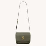 Saint Laurent YSL Women Niki Satchel In Leather-Green