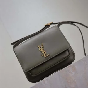 Saint Laurent YSL Women Niki Satchel In Leather-Dark Green