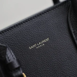 Saint Laurent YSL Women Small Sac De Jour In Supple Grained Leather-Black