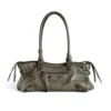 Balenciaga Women Le City Bag East-West In Army Green 8457042A