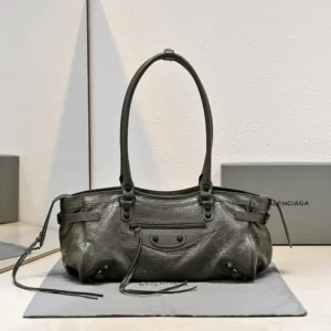 Balenciaga Women Le City Bag East-West In Army Green 8457042A