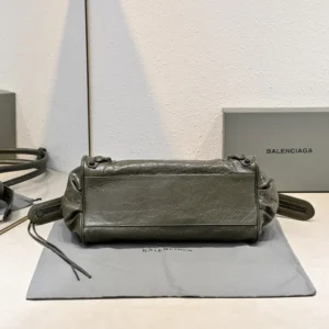 Balenciaga Women Le City Bag East-West In Army Green 8457042A