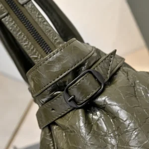 Balenciaga Women Le City Bag East-West In Army Green 8457042A