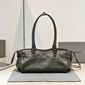 Balenciaga Women Le City Bag East-West In Army Green 8457042A
