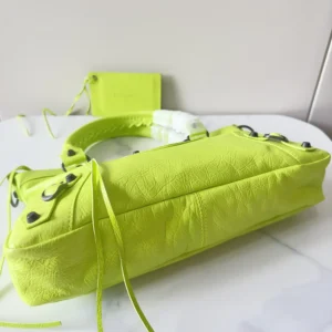 Balenciaga Women Le City First Bag In Granny Green Arena Storico Lambskin