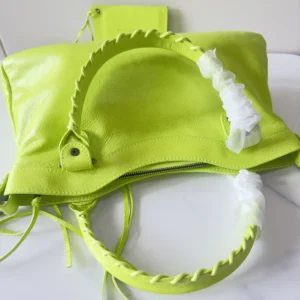 Balenciaga Women Le City First Bag In Granny Green Arena Storico Lambskin
