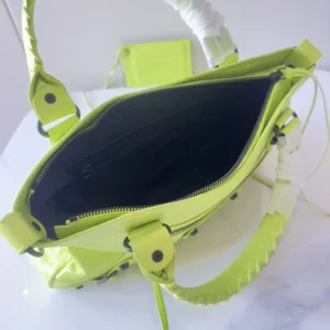 Balenciaga Women Le City First Bag In Granny Green Arena Storico Lambskin