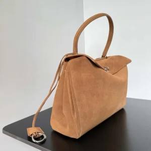 Balenciaga Women Rodeo Handbag Medium In Camel-Brown 7897722A