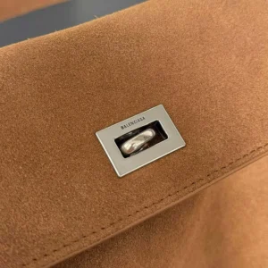 Balenciaga Women Rodeo Handbag Medium In Camel-Brown 7897722A