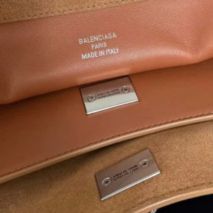 Balenciaga Women Rodeo Handbag Medium In Camel-Brown 7897722A