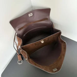 Balenciaga Women Rodeo Handbag Medium In Light Espresso 7897722A