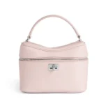 Balenciaga Women Rodeo Vanity In Suede Pink Smooth Calfskin