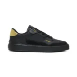 Balmain Unisex B Court Trainers in Calfskin-Black