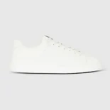 Balmain Unisex B Court Trainers in Calfskin-White FM1VI288LVTR