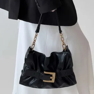 Balmain Women Black Medium Anthem Bag Calfskin