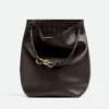 Bottega Veneta Women Andiamo Bucket in Silky Calf Leather-Chocolate 844169V 11 Bottega Veneta Women Andiamo Bucket in Silky Calf Leather-Chocolate 844169V