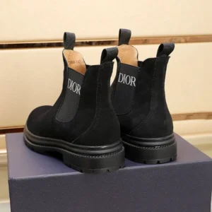 Dior Men D-Town Ankle Boot Black Suede Calfskin