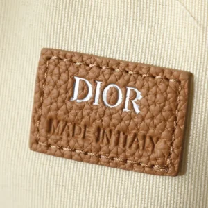 Dior Men Hit the Road Backpack with Flap Blue and Beige Raffia-Effect Dior Oblique Denim