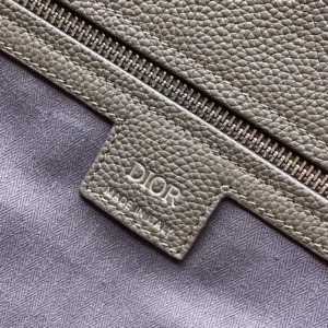 Dior Men Medium Dior Normandie Tote Bag Gray Dior Icons Calfskin