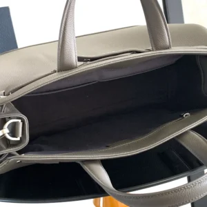 Dior Men Medium Dior Normandie Tote Bag Gray Dior Icons Calfskin