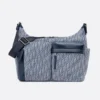 Dior Men Medium Rider Soft Hobo Bag Blue Dior Oblique Jacquard and Blue Grained Calfskin 11 Dior Men Medium Rider Soft Hobo Bag Blue Dior Oblique Jacquard and Blue Grained Calfskin