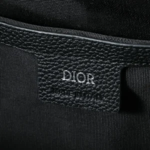 Dior Men Rider Soft Zipped Backpack Black Dior Oblique Jacquard and Black Grained Calfskin