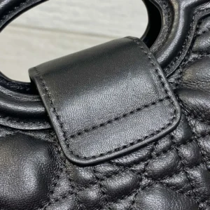 Dior Women Dior Jolie Top Handle Mini Bag Black Cannage Lambskin