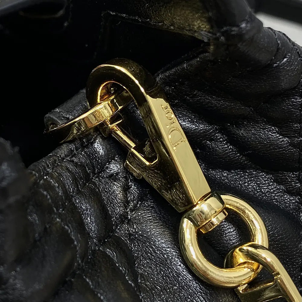 Dior Women Dior Jolie Top Handle Mini Bag Black Cannage Lambskin 7 Dior Women Dior Jolie Top Handle Mini Bag Black Cannage Lambskin