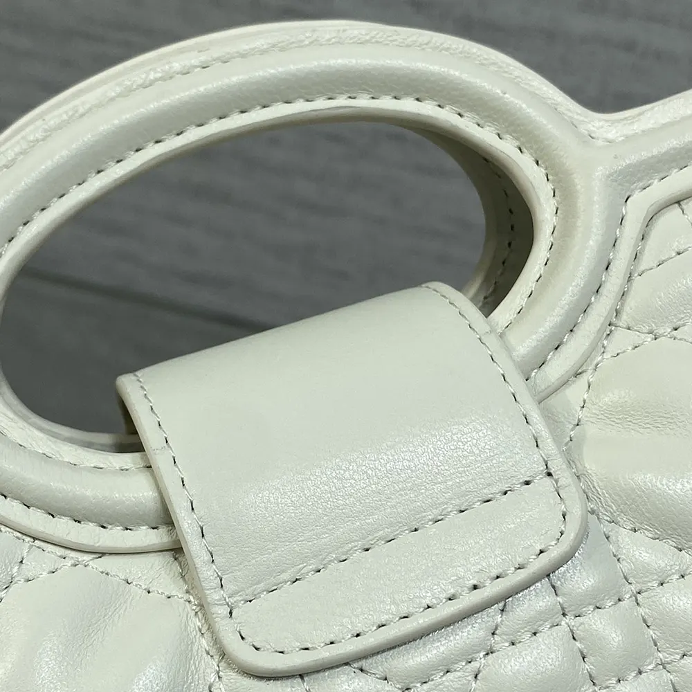 Dior Women Dior Jolie Top Handle Mini Bag Latte Cannage Lambskin 8 Dior Women Dior Jolie Top Handle Mini Bag Latte Cannage Lambskin