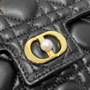 Dior Women Jolie Mini Bag Black Cannage Lambskin S3117UNJB