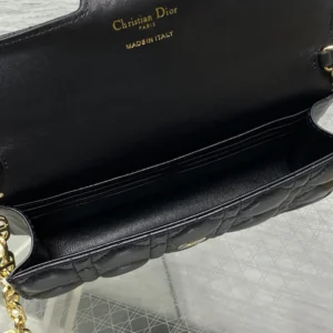 Dior Women Jolie Mini Bag Black Cannage Lambskin S3117UNJB