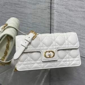 Dior Women Jolie Mini Bag Powder Beige Cannage Lambskin S3117UNJB