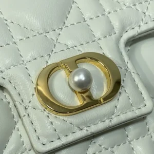 Dior Women Jolie Mini Bag Powder Beige Cannage Lambskin S3117UNJB