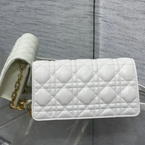 Dior Women Jolie Mini Bag Powder Beige Cannage Lambskin S3117UNJB
