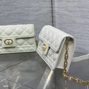Dior Women Jolie Mini Bag Powder Beige Cannage Lambskin S3117UNJB