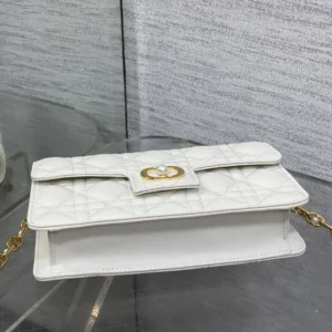 Dior Women Jolie Mini Bag Powder Beige Cannage Lambskin S3117UNJB