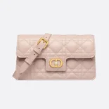 Dior Women Jolie Mini Bag Powder Pink Cannage Lambskin S3117UNJB