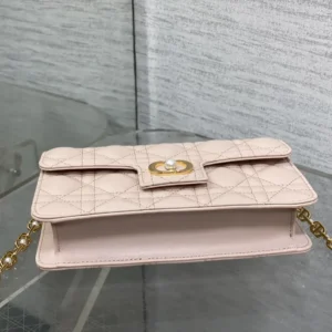 Dior Women Jolie Mini Bag Powder Pink Cannage Lambskin S3117UNJB
