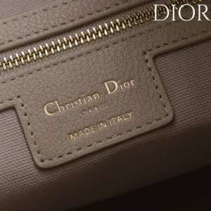 Dior Women Large Dior Voyage Bag Powder Beige Flat Macrocannage Grained Calfskin