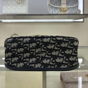 Dior Women Medium 30 Montaigne Satchel Bag Blue Dior Oblique Jacquard
