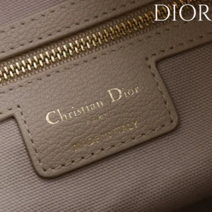 Dior Women Medium Dior Voyage Bag Powder Beige Flat Macrocannage Grained Calfskin