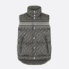 Dior Women Oblique Down Vest Black Cotton-Blend Jacquard