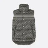 Dior Women Oblique Down Vest Black Cotton-Blend Jacquard
