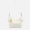 Dior Women Small Dior Voyage Bag Latte Flat Macrocannage Grained Calfskin