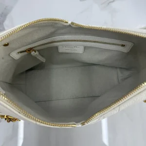 Dior Women Small Dior Voyage Bag Latte Flat Macrocannage Grained Calfskin
