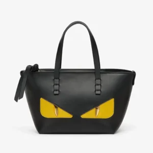 Fendi Ubisex Roll Mini Lunar New Year Black Leather Mini-bag