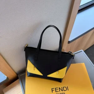 Fendi Ubisex Roll Mini Lunar New Year Black Leather Mini-bag
