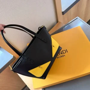 Fendi Ubisex Roll Mini Lunar New Year Black Leather Mini-bag